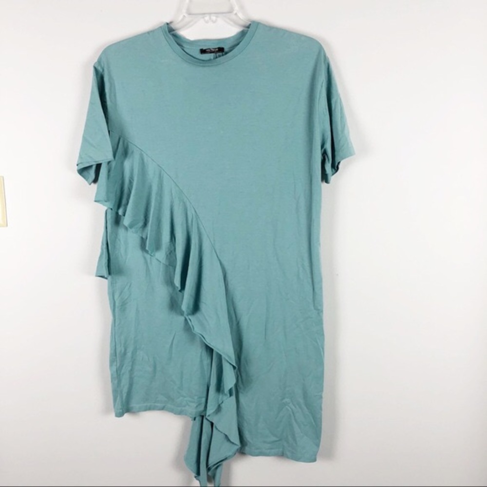 Zara ruffle T-shirt dress